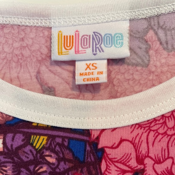 LuLaRoe Randy Raglan Top XS - Picture 3 of 4